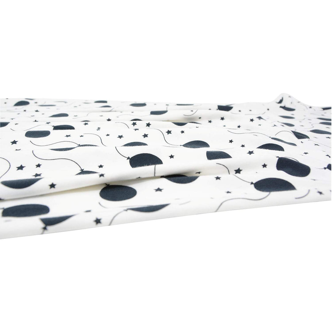 Swirly Girl Short Sleeve Dress - Black Balloons