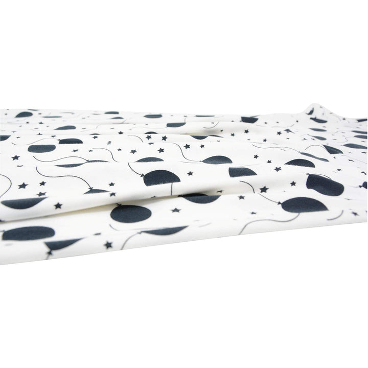 Swirly Girl Short Sleeve Dress - Black Balloons