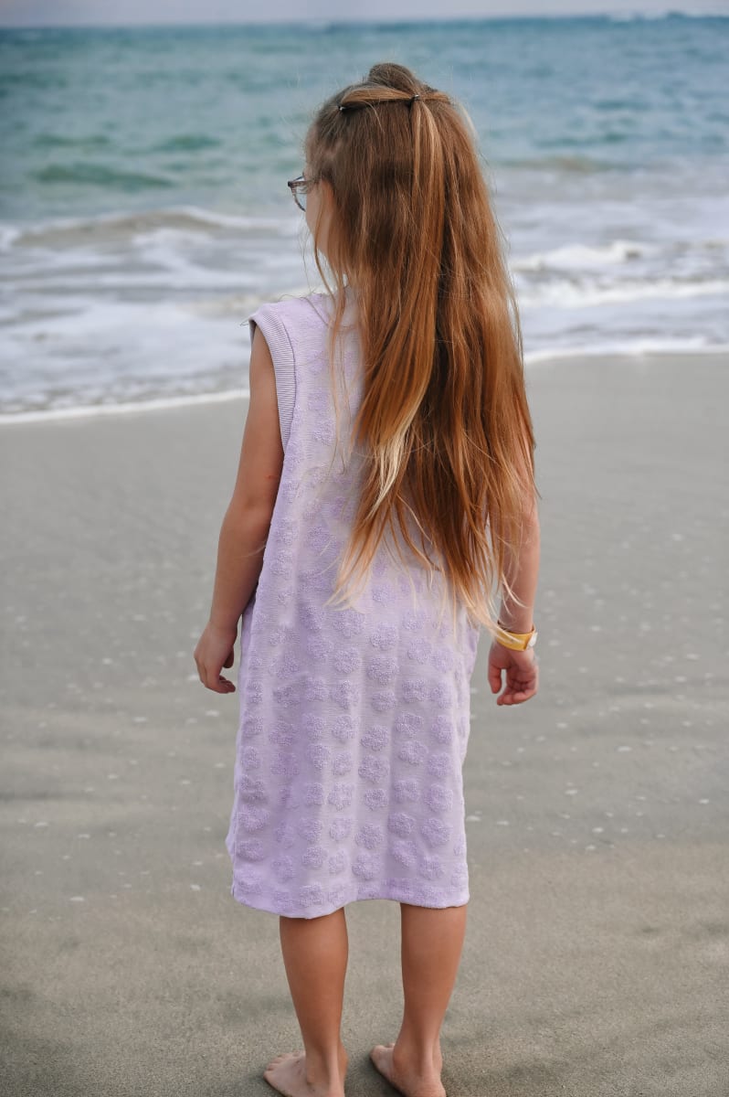 Grow With Me Tunic Dress - Lavender Macaron Flowers