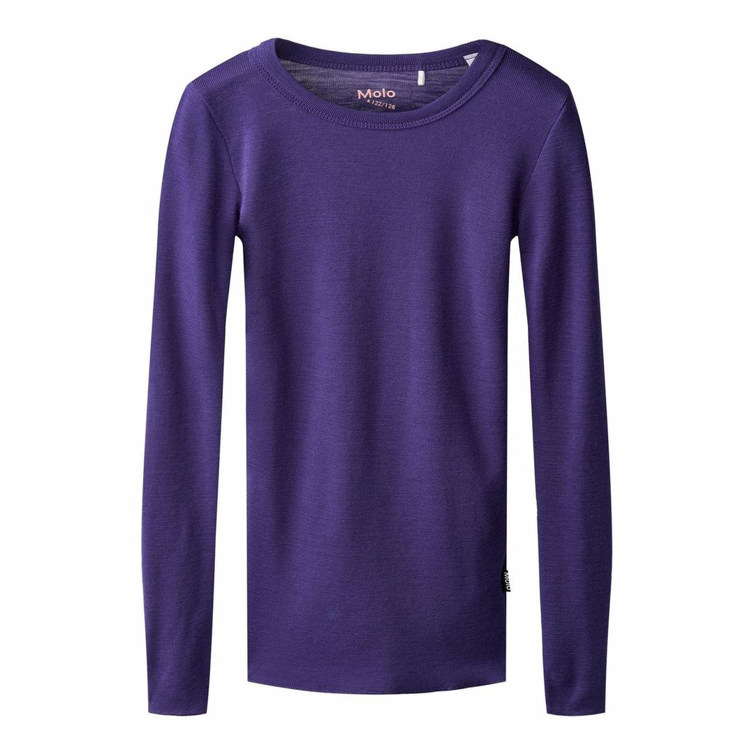 Rihanna Wool T-Shirts Long Sleeves - Space Purple