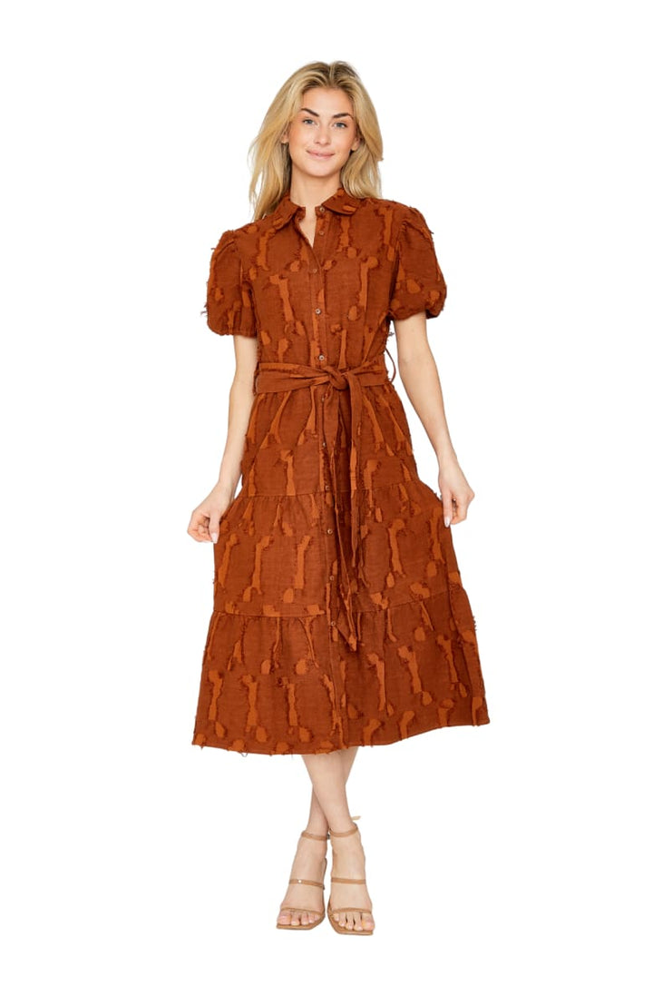 Chloe Dress - Auburn Brown