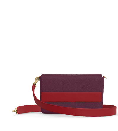 Prima Crossbody - Plum/Cayenne