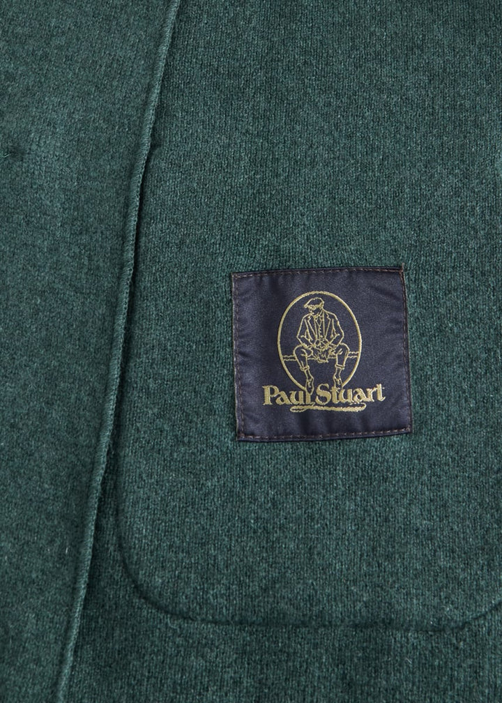 Cashmere Double-breasted Knit Blazer - Sage