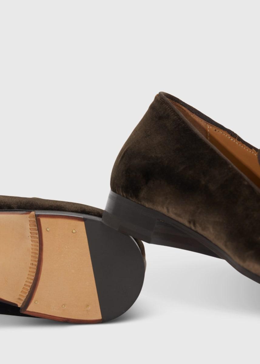 Harrier Velvet Formal Slip-On - Brown