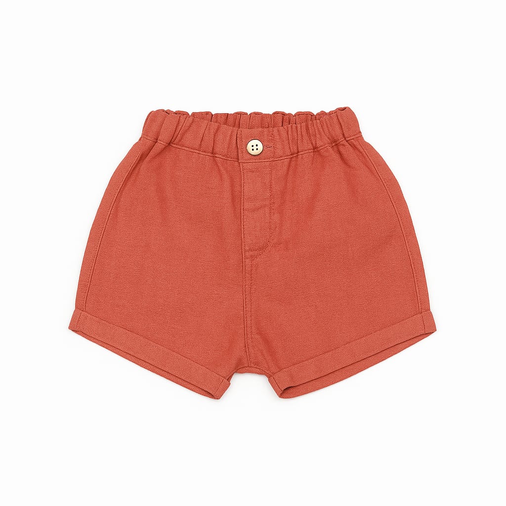 Baby Linen Shorts Argile