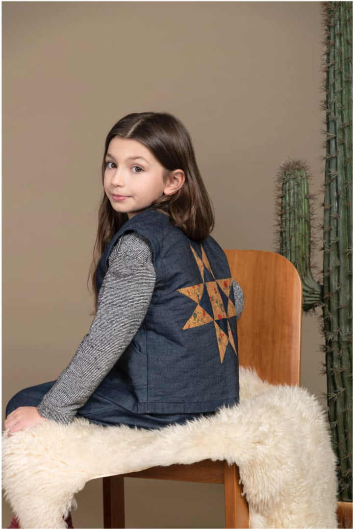 Children's Jean Vest - Liberty Patch