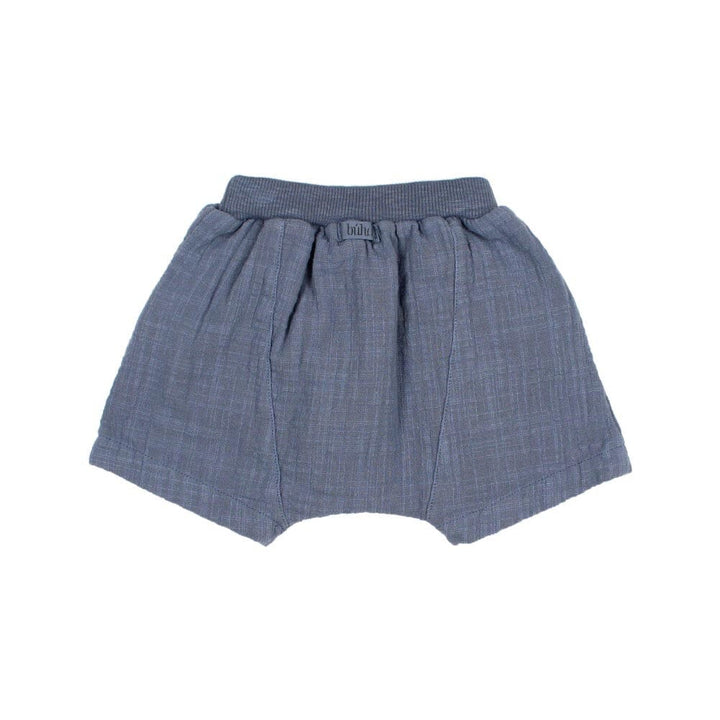 Double Gauze Short with Pockets - Blue