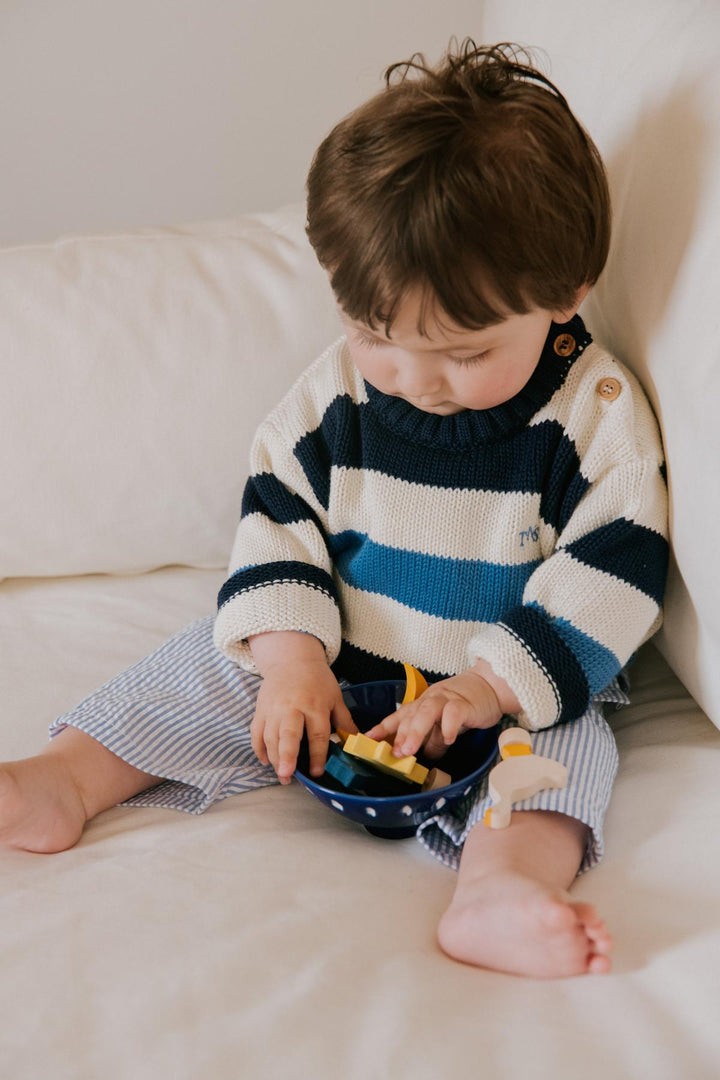 Celosia Baby Jumper Summer Midnight Stripes