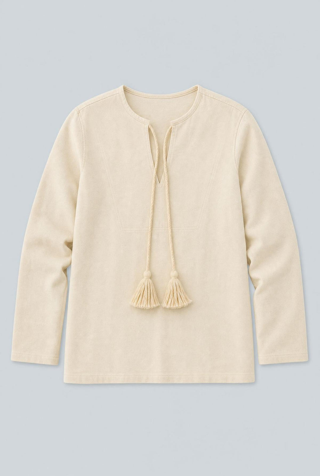 Tassel Tie Sweatshirt - Ivory