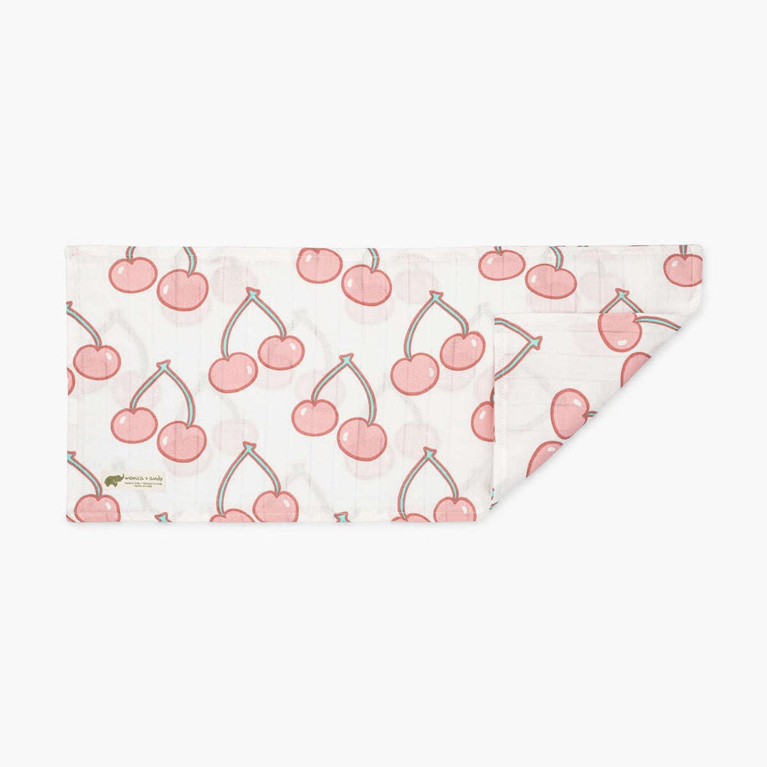 Muslin Burp Cloth - Very Cherry