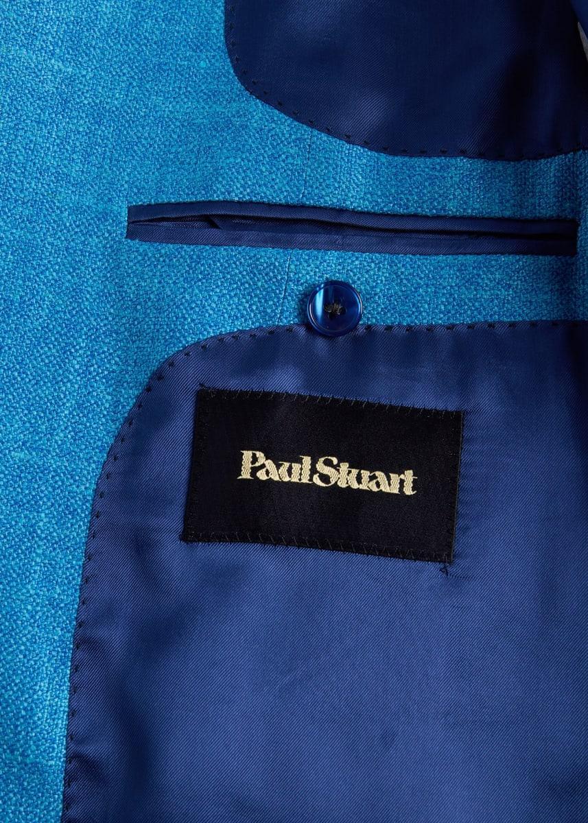 Summer Weight Silk & Linen Jacket - Sky Blue