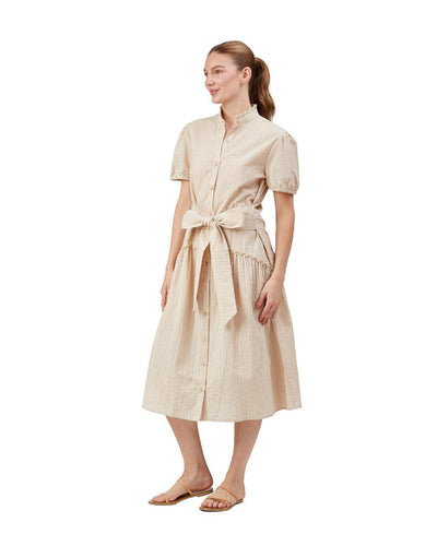 Julie Dress - Tan Stripe