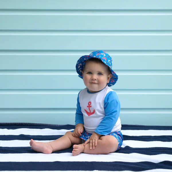 Baby Boys Anchor Sunhat