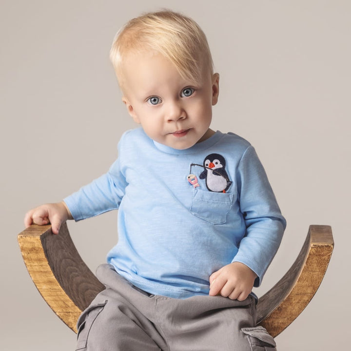 Go Fish! T Shirt - Artic Blue