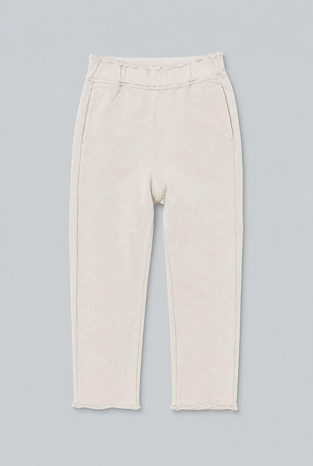 Raw Edge Sweatpants - Ivory