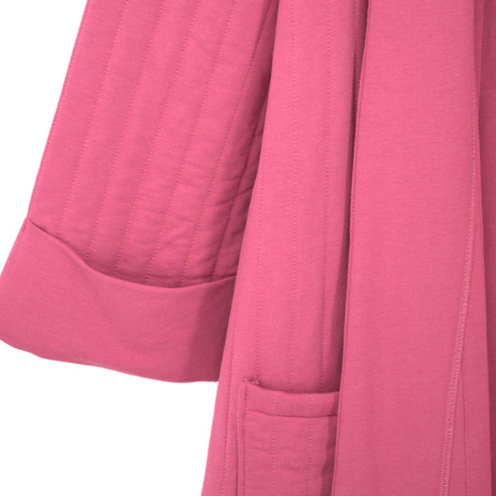 French Terry Housecoat - Dusty Rose