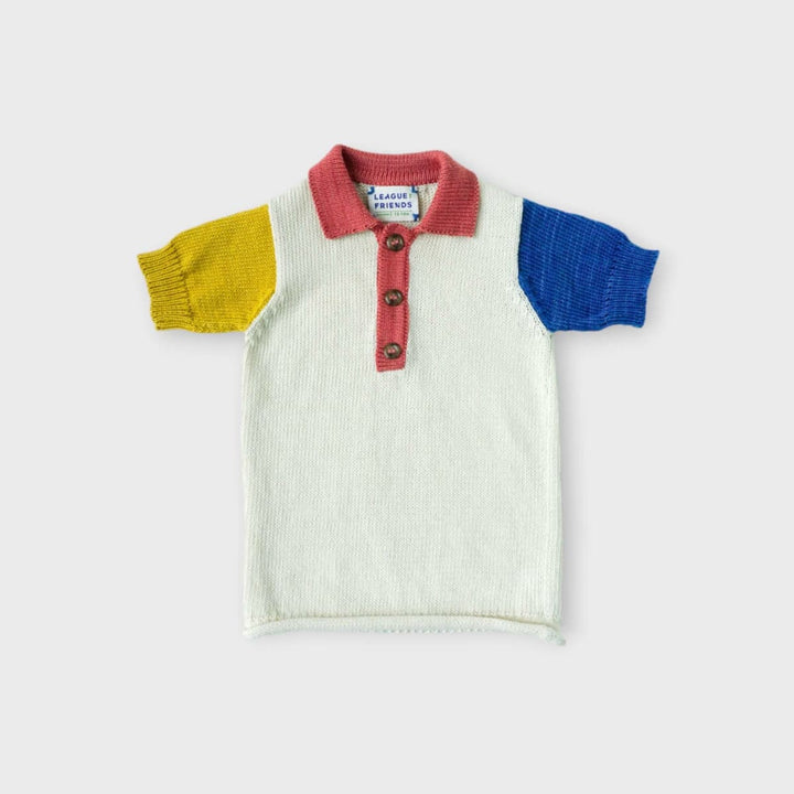 Atlas Colorblocked Organic Cotton Short Sleeve Polo Shirt