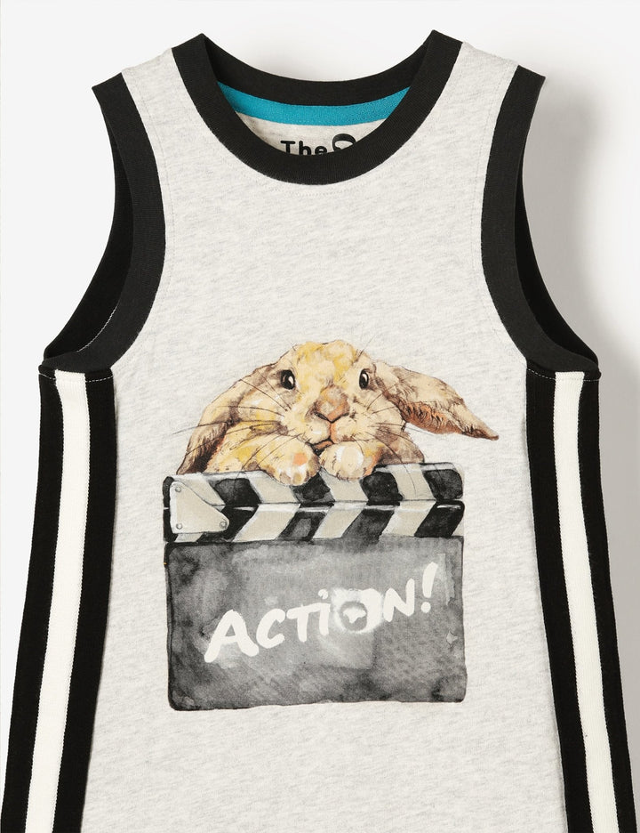 Organic Tank Top Midi Dress - Clapper Bunny