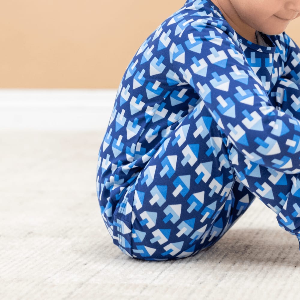 Big Kid Pajama - Dreidel Navy
