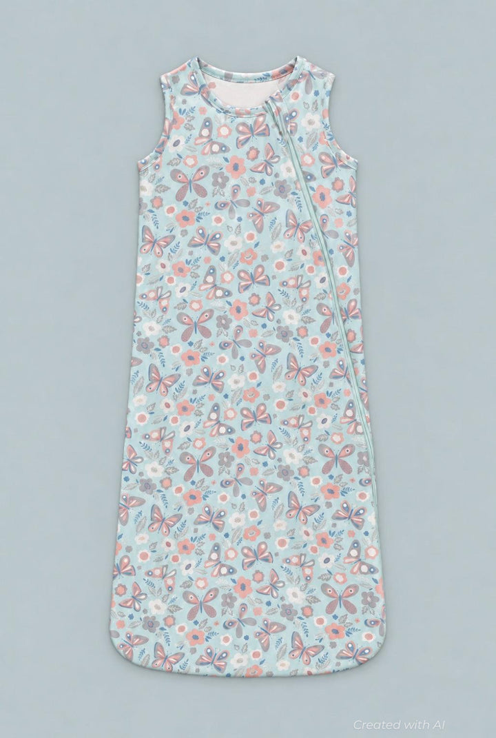 1.5 Tog Sleep Sack - Butterfly Aqua - Sleeping Bag