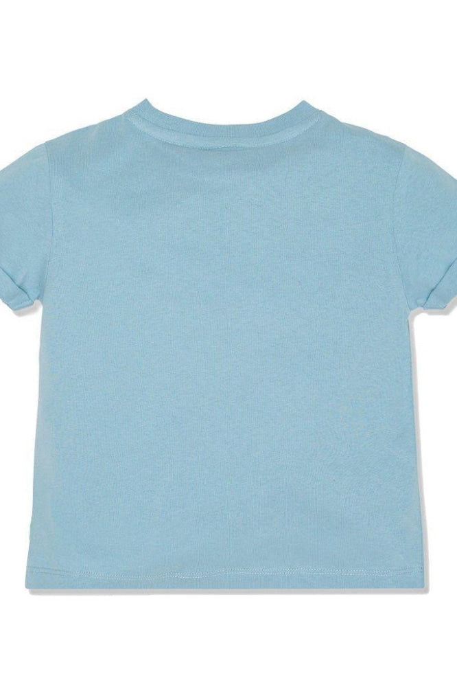 100% Earth loving Kid T-Shirt - Slate Blue/neon - FINAL SALE - T-shirt