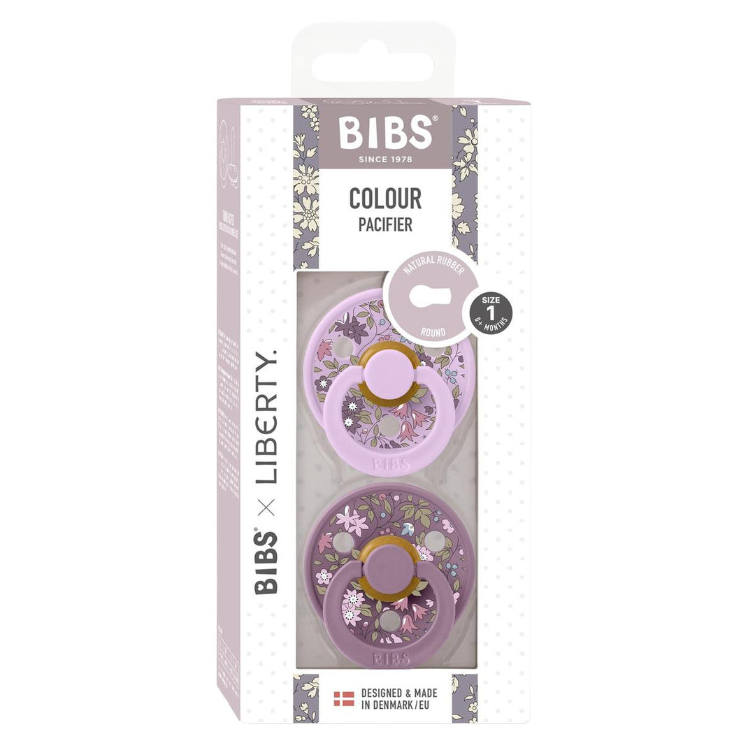 Bibs Pacifier x Liberty 2 Pack Chamomile Lawn - Violet Sky Mix