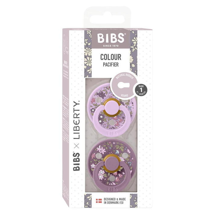 Bibs Pacifier x Liberty 2 Pack Chamomile Lawn - Violet Sky Mix