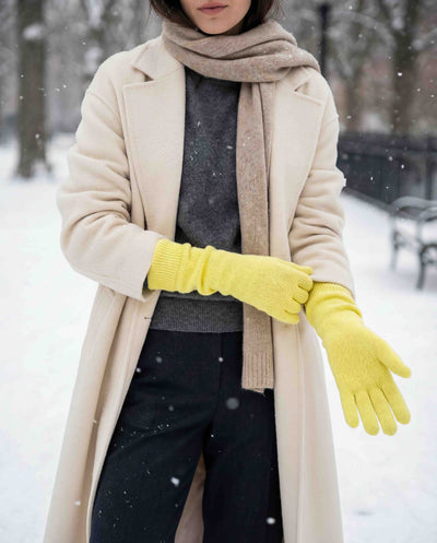 13.5" Long Gloves - Yellow