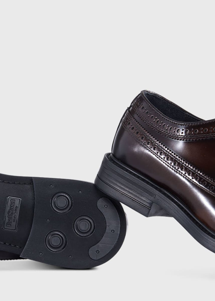 Maxwell Wingtip Lace Ups - Cognac