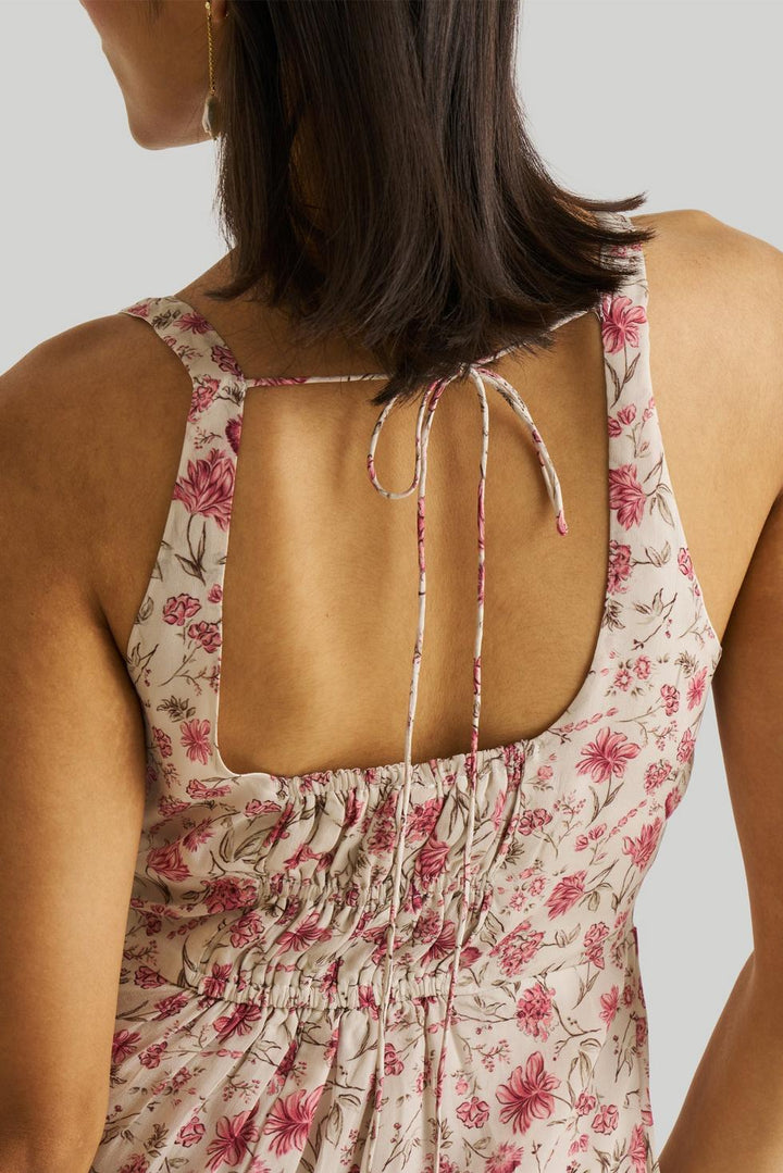 Fitted Knee Length Dress - Petal fusion
