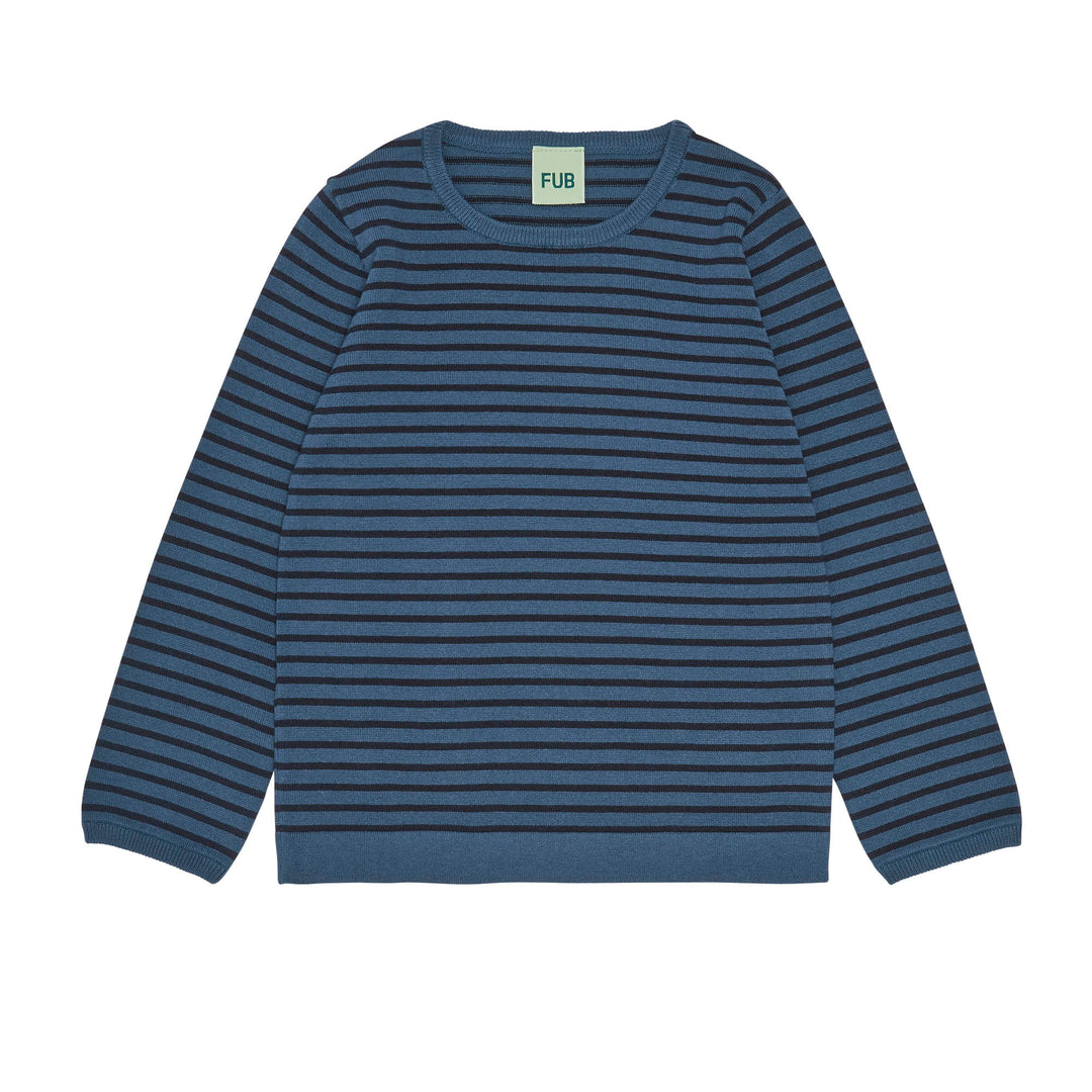 Striped Blouse - Indigo/Dark Navy Sweaters FUB 