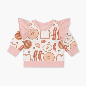 Double Ruffle Sweatshirt - Brunches of Fun