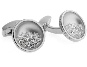 Rt Diamond Dust In Rhodium - Clear