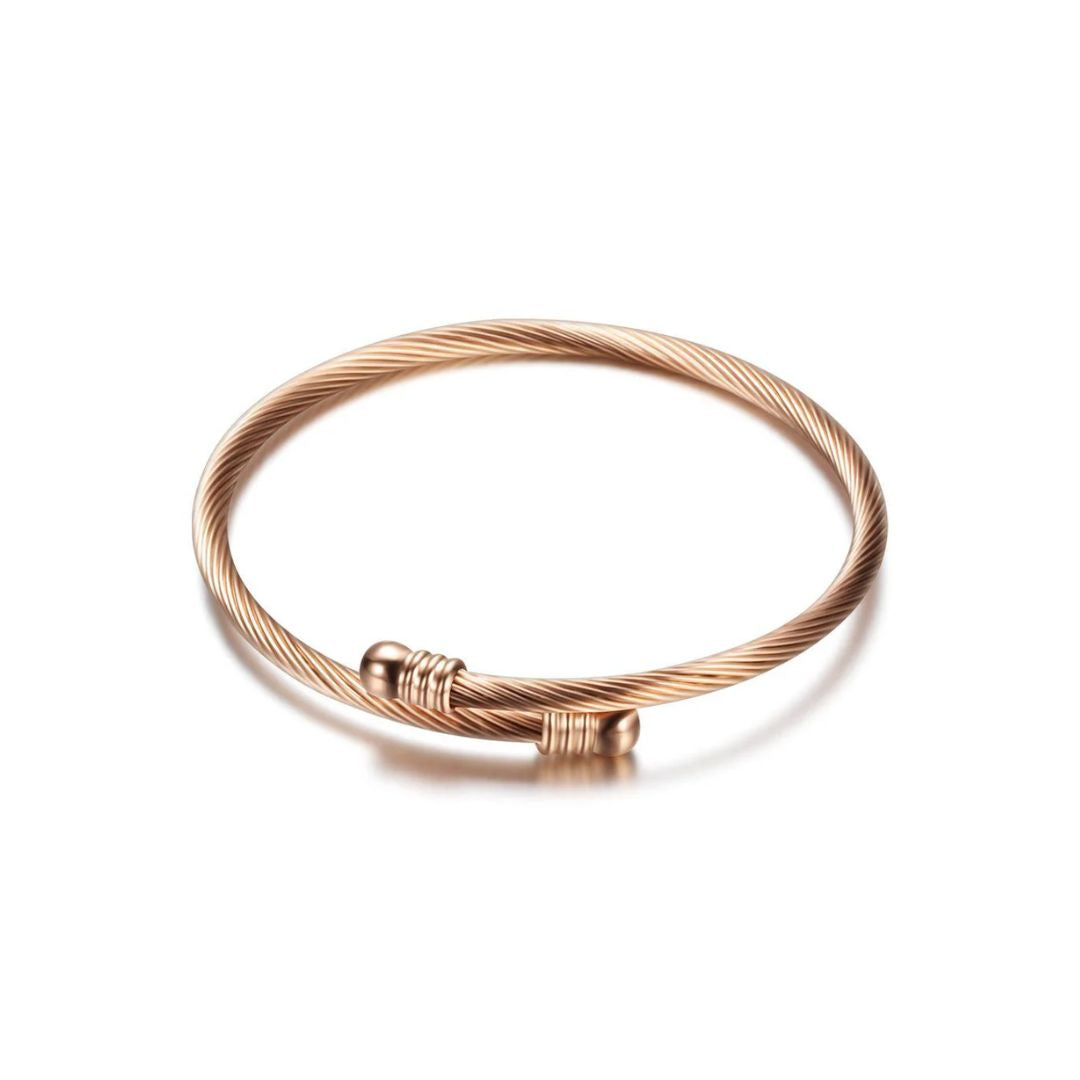 18k Rose Gold Wrap Bangle -  - FINAL SALE