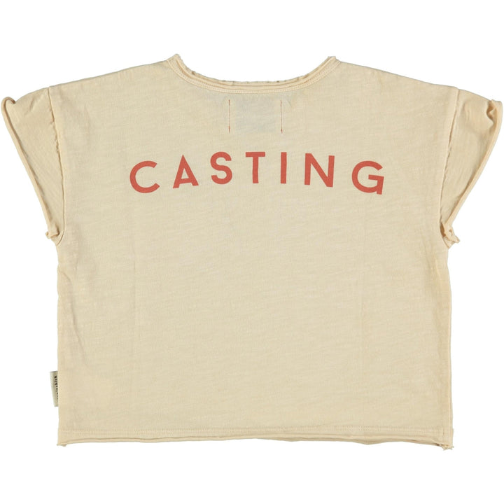 T-Shirt - Sand w/"Casting" & "Director" Garnet Prints