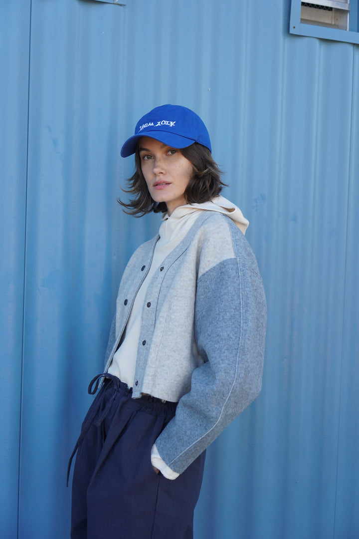 Double Face Wool Bomber - Oat