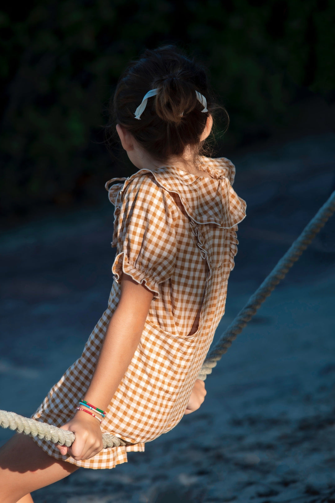 Anael Blouse - Caramal Gingham