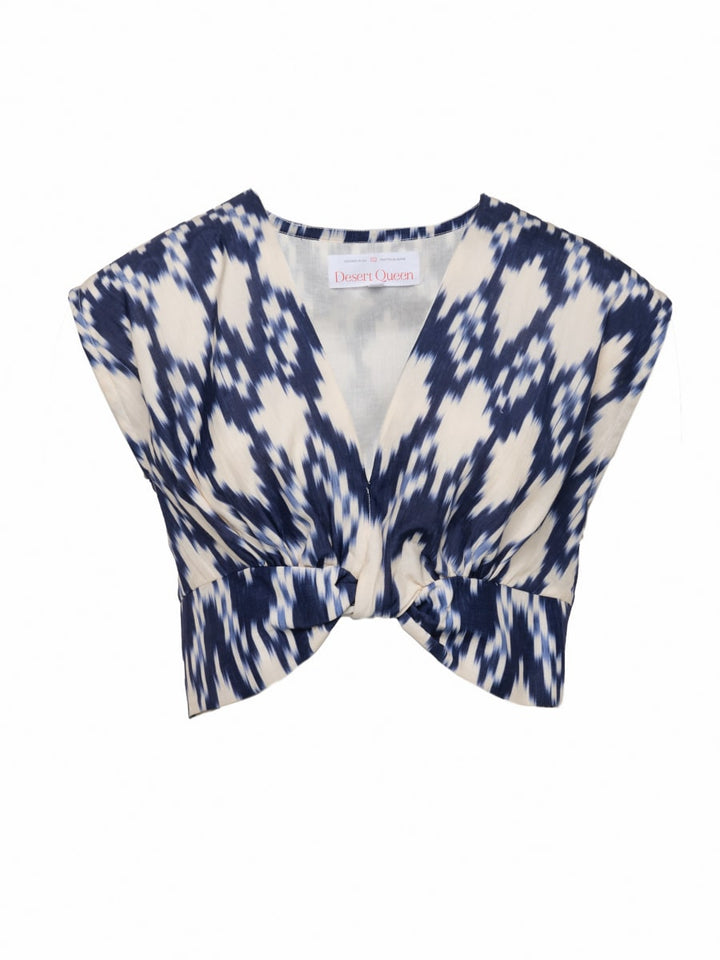 Mikah Cap Sleeve Top - New Ikat