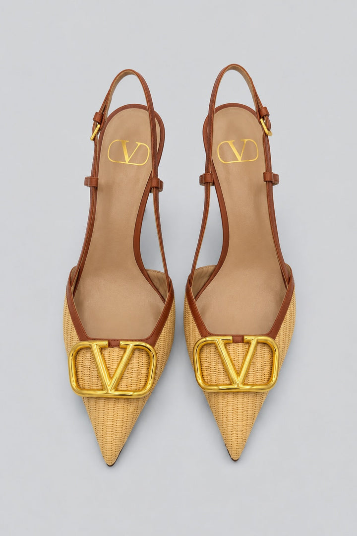 Garavani Slingback Pumps - Beige