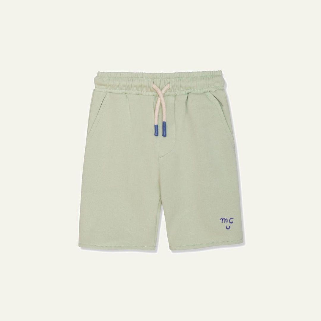 Recycled Cotton Sea Foam Kid Shorts - Sea Foam