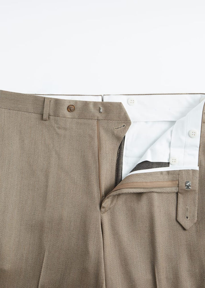 Wool Twill James Dress Trouser - Tan