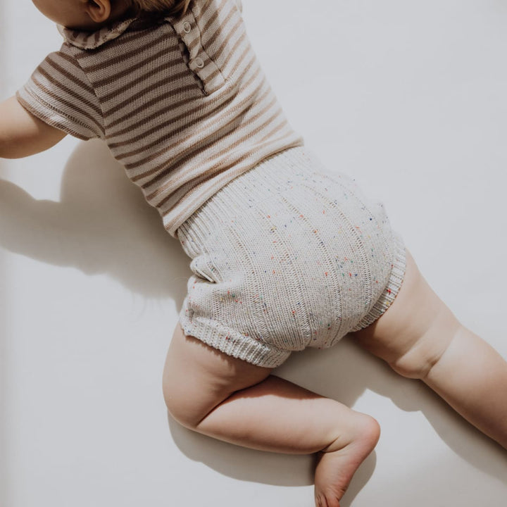 Collar Onesie - Bronze Stripe