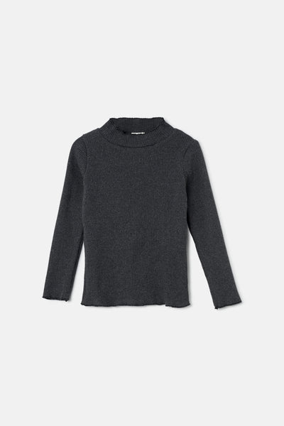 Soft Rib Sweater - Dark Grey