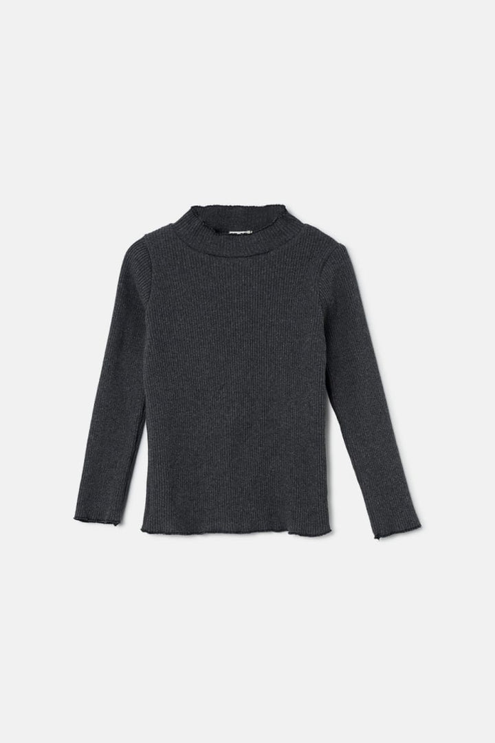 Soft Rib Sweater - Dark Grey