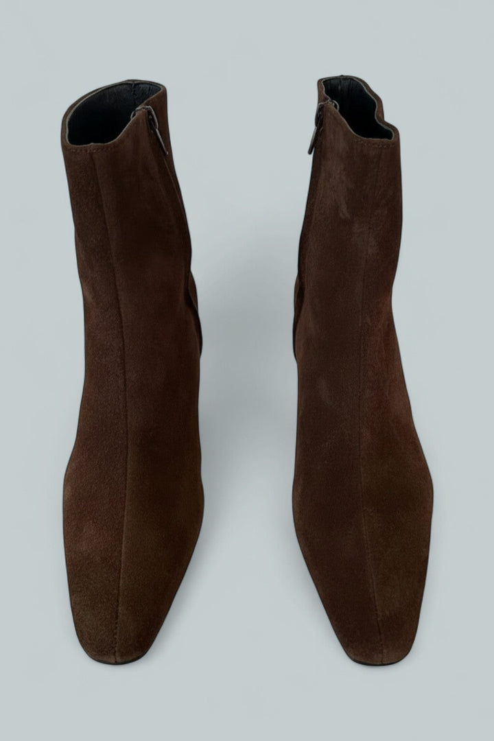 Women's Wally Suede Ankle Booties - Mahogany Suede