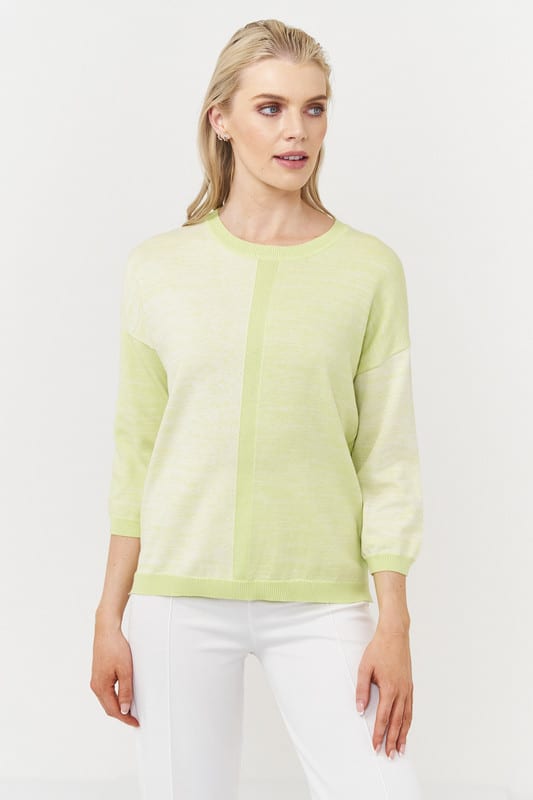 Diana Marl Colour Block - Limelight