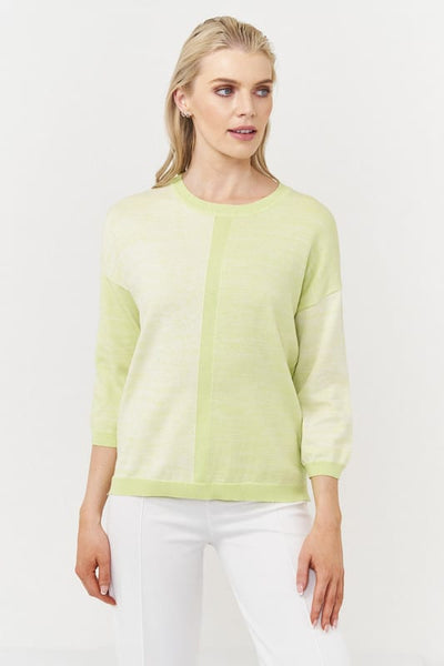 Diana Marl Colour Block - Limelight
