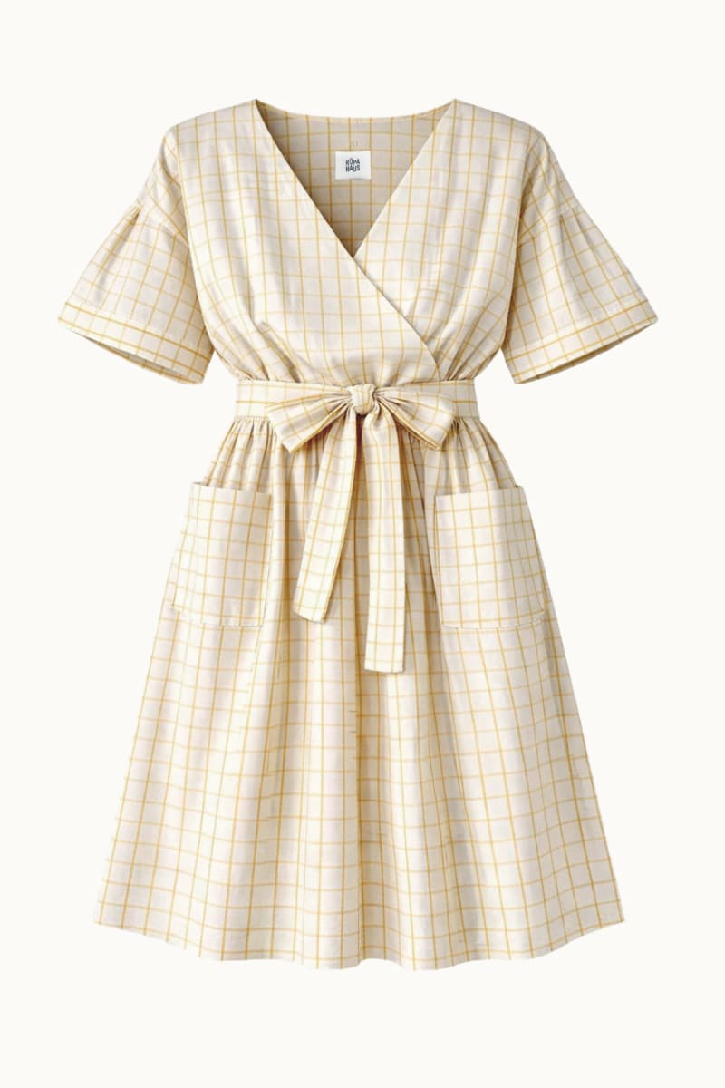 Maï Wrap Dress - Canary