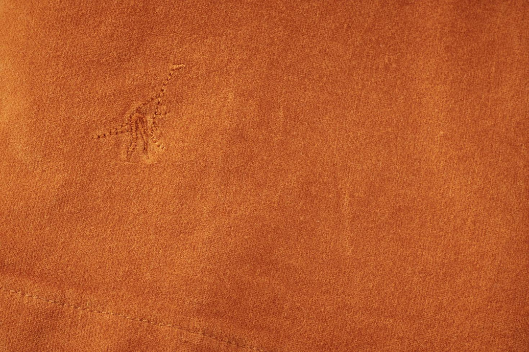 Baby Organic Cotton Velvet Dress - Raw Sienna