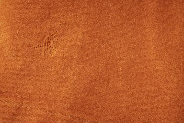 Baby Organic Cotton Velvet Dress - Raw Sienna